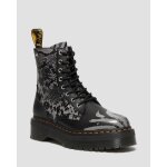 Bottes  lacets jadon - dr martens - cuir - plateau 6cm - noir