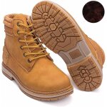 Bottes martin pour femmes - automne / hiver - marron - 02 - semelles paisses - chaudes en velours