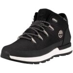 Baskets montantes timberland noir et � lacets ronds tress�s