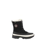 Bottes de neige aigle - homme - noir - haute - plat - lacets