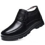 Bottes de neige chaudes pour hommes - funmoon - impermable et antidrapant - noir
