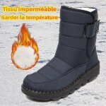Bottes de neige en coton imperméables antidérapantes pour femmes - ecelen - grande taille 36 - 43 - bleu ... Bottes de neige en coton imperméables antidérapantes pour femmes - ecelen - grande taille 36 - 43 - bleu ...