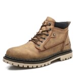 Bottes de neige courtes imperm�ables pour homme super chaudes hiver marron