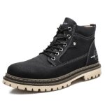 Bottes de neige courtes imperm�ables pour homme super chaudes hiver noir