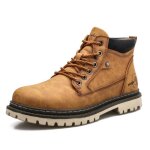 Bottes de neige courtes impermables pour homme - funmoon - orange - bas talon - lacets - plate - forme ...