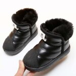 Bottes de neige dhiver pour bb - chaussures chaudes en velours - impermables - noir - sports dhiver ...