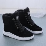 Bottes de neige femmes 2022 hiver nouvelles chaussures en coton plus velours fond pais chaud martin ...