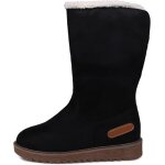 Bottes de neige pour femmes - bininbox - noir - impermable antidrapant chaud rsistant  l?usure