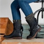 Bottes de neige femmes - ecelen - grande taille à lacets - noir - chaud et antidérapant Bottes de neige femmes - ecelen - grande taille à lacets - noir - chaud et antidérapant