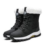 Bottes de neige pour femmes - hiver imperméable et confortable - noir - ski - montagne Bottes de neige pour femmes - hiver imperméable et confortable - noir - ski - montagne