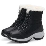 Bottes de neige pour femmes - marque - modèle - noir - lacets - haute Bottes de neige pour femmes - marque - modèle - noir - lacets - haute