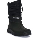 Bottes de neige trespass dodo - homme - noir - doublure en polaire �paisse