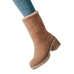 Bottes de neige - vitata - marron - daim - talon carré - haute Bottes de neige - vitata - marron - daim - talon carré - haute