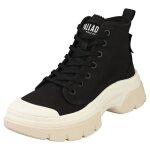 Bottes palladium pallawave 98348 - 030 - femme - noir - lacets - textile - caoutchouc