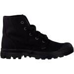 Bottes - palladium - pampa high d - noir - femme - tige en canvas haute