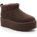 Bottes  plateforme ugg classic ultra mini en daim - nubuck marron pour homme