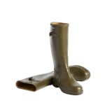 Bottes de pluie - aigle - cessac - caoutchouc naturel - kaki - homme