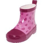 Bottes de pluie bb fille - playshoes - low hearts - caoutchouc naturel - impermables - rflecteurs ...