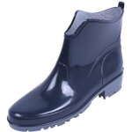 Bottes de pluie courtes lemigo - bleu marine - femme - a lastique