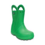 Botte de pluie - crocs - handle it raboot - vert - basse - enfant