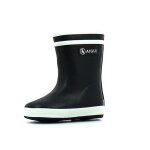 Bottes de pluie enfant - aigle - lolly pop fur - noir / marine - caoutchouc - doublure polyester / coton ...