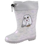 Bottes de pluie enfant harry potter hedwig - gris holo - semelles antidrapantes - trpointe tanche