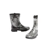 Bottes de pluie femme - aigle - alya print - blanc pr1 - femme - adulte