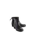 Aigle myrica ? bottines de pluie femme noir fabriqu�es � la main en france
