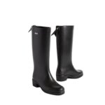 Bottes de pluie femme aigle myrica - noir / noir - moyenne - fin - 2 - a élastique - caoutchouc Bottes de pluie femme aigle myrica - noir / noir - moyenne - fin - 2 - a élastique - caoutchouc