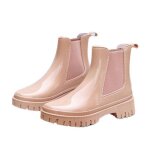 Bottes de pluie femme - q3 - impermables lgres antidrapantes - rose - caoutchouc