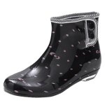 Bottes de pluie femme pour femmes  tube court la mode chaussures deau antidrapantes mode antidrapant ...