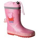 Bottes de pluie regatta peppapuddle welly - enfant - rose - caoutchouc