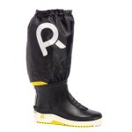 Bottes de pluie rouchette skipper - homme - noir - haute - caoutchouc - a lastique