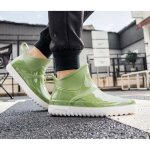 Bottes de pluie vert - ecelen - femme - a lastique - basse - plat