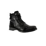 Bottes redskins yani - homme - noir - haute - cuir - confortable