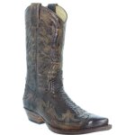 Santiags homme ref sen34331 - marron