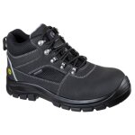 Bottes de s�curit� skechers trophus letic unisexes en cuir noir 32622 - homme - embout en acier