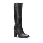 Bottes en simili - la modeuse - talon fin - brides ajustables - fermeture zip - femme Bottes en simili - la modeuse - talon fin - brides ajustables - fermeture zip - femme
