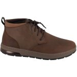 Bottes sketchers evenston renli pour homme - couleur marron - talon plat - fermeture lacets