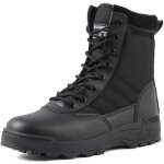 Bottes tactiques pour hommes - noir - lacets - synthétique - haute Bottes tactiques pour hommes - noir - lacets - synthétique - haute