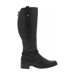 Bottes talon dcroch bas - rieker - femme - synthtique - fermeture zippe - noir