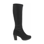 Bottes talon dcroch femme noir - rieker - hauteur de talon 8cm - tige synthtique