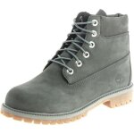 Bottes timberland premium 6 wp gris pour enfant - cuir lacets semelle caoutchouc rsistante  lusure