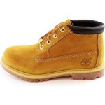 Bottes timberland nellie dble wheat yellow pour femme - cuir impermable - blanc