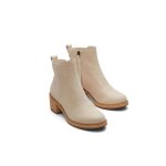 Bottes - toms - marina - imperm�able - cuir - beige - pointure 39