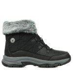 Bottes de trail dhiver skechers trego - winter feelings pour femme - noir