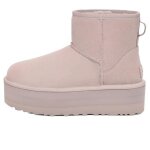Bottes - ugg australian - classic mini plateforme - femme - gris - talon 5cm