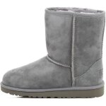 Botte ugg classic - ugg - enfant - cuir - gris - haute Botte ugg classic - ugg - enfant - cuir - gris - haute
