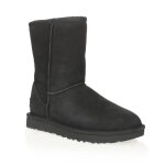 Bottes - ugg - classic short ii - cuir - plat - rsistant aux taches et  leau