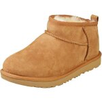 Bottes ugg classic ultra mini 1130750k - garon - chtaigne - boucle de serrage - textile - daim